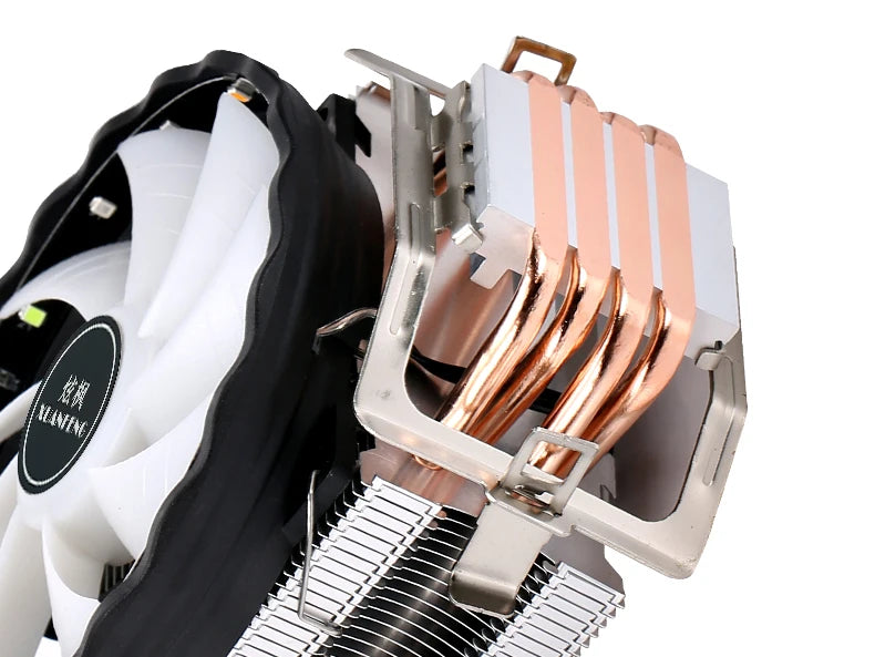 XUANFENG 120mm Fan CPU Cooler 2/4/6 Heat pipe 4pin/PWM Air-cooled Colorful lamp Compatible LGA1700 115x 1200 2011-3 x79 x99 AMD