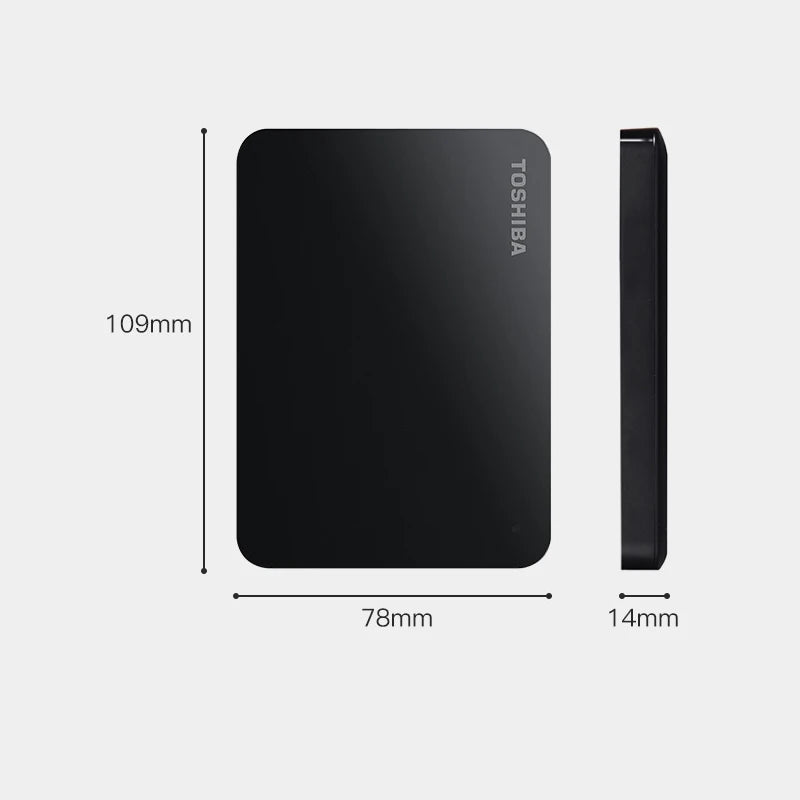 Toshiba A3 HDTB410YK3AA Canvio Basics 500GB 1TB 2TB 4TB Disco Rígido Externo Portátil USB 3.0, Preto