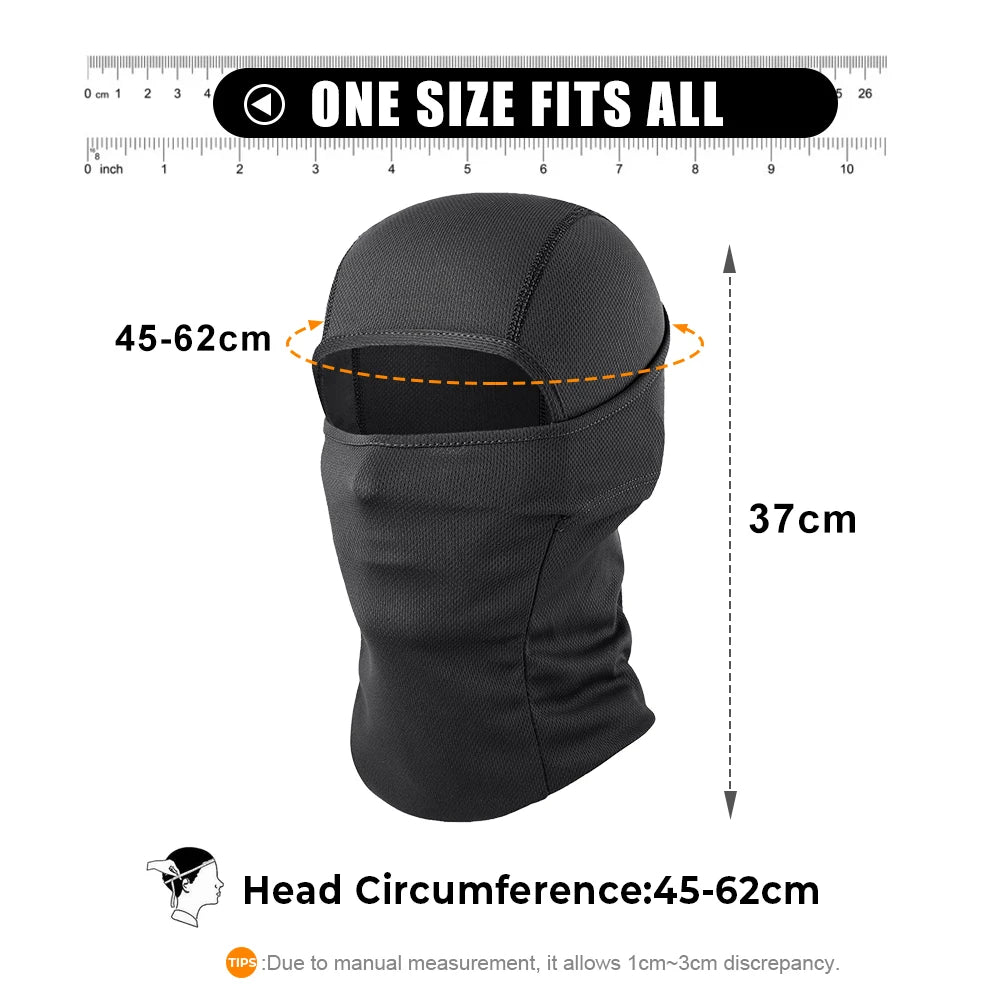 1 Set of Gloves and Balaclava, Touch Screen Anti-skid Protection + Quick-dry Sun-proof Full Face Mask Outdoor Sport Hunting Gear