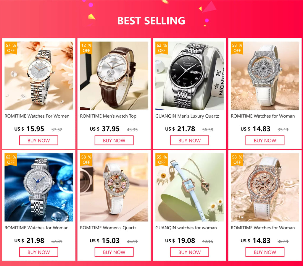 ROMITIME Women's Watch Luxury Elegant Trend Simple Waterproof Original Certification Stainless Steel Quartz Wrist watch