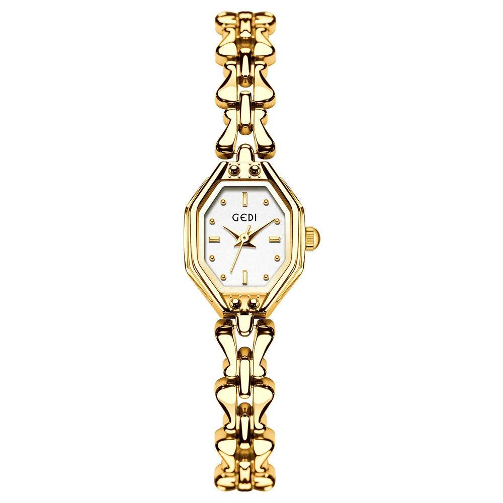 UTHAI CQ375 Fashionable Women watch retro bracelet watch octagonal quartz watch light luxury clock gift，watches for woman