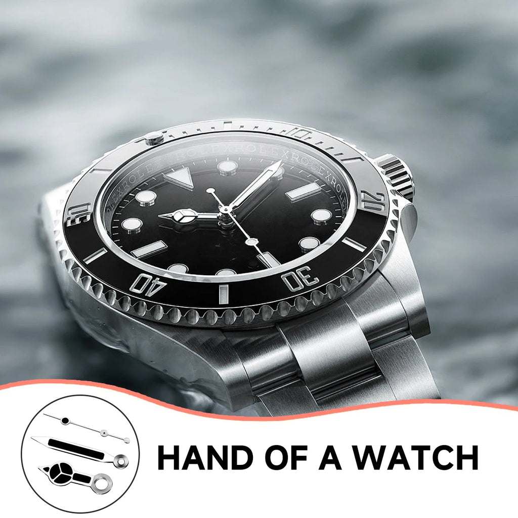 NH35 Hands Watch Accessories Red Orange Blue Black Edge White Three Pin Green Glow Hands Suitable For NH35/36/4R/7S Movements