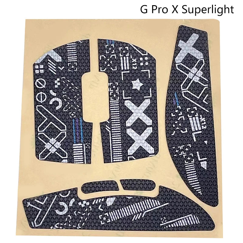 6 Styles PU leather Mouse Grip Tape Skate Handmade Sticker Non Slip Suck Sweat For Logitech G Pro GPW Wireless Mouse 1PC