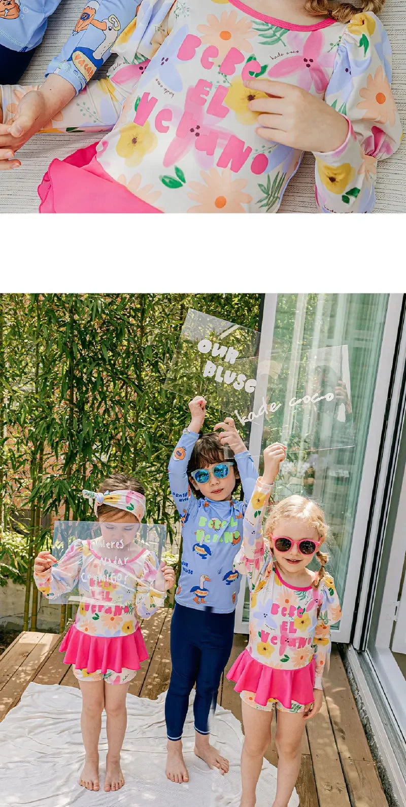 Children's Swimsuit for Boys 2025 New Style Baby Long Sleeved Long Pants Three Piece Set Sunscreen for Boys Aged 3-12 Swimsuit