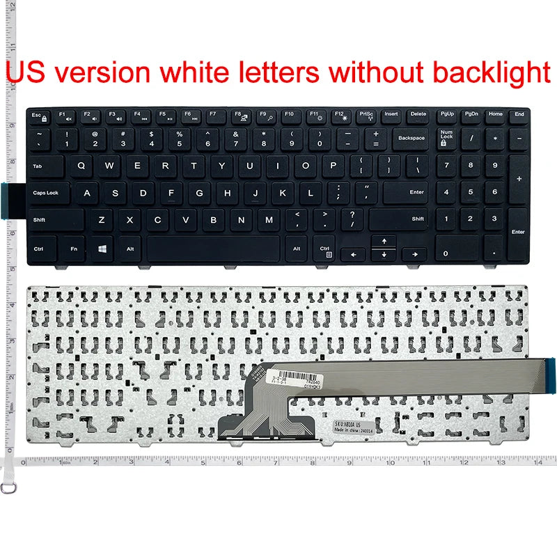US/UK/RU/SP/FR/BR Laptop Keyboard For Dell Inspiron 15 5547 7557 7748 17 7559 5748 5749 5755 5758 5759 P39F P51F P57F P26E