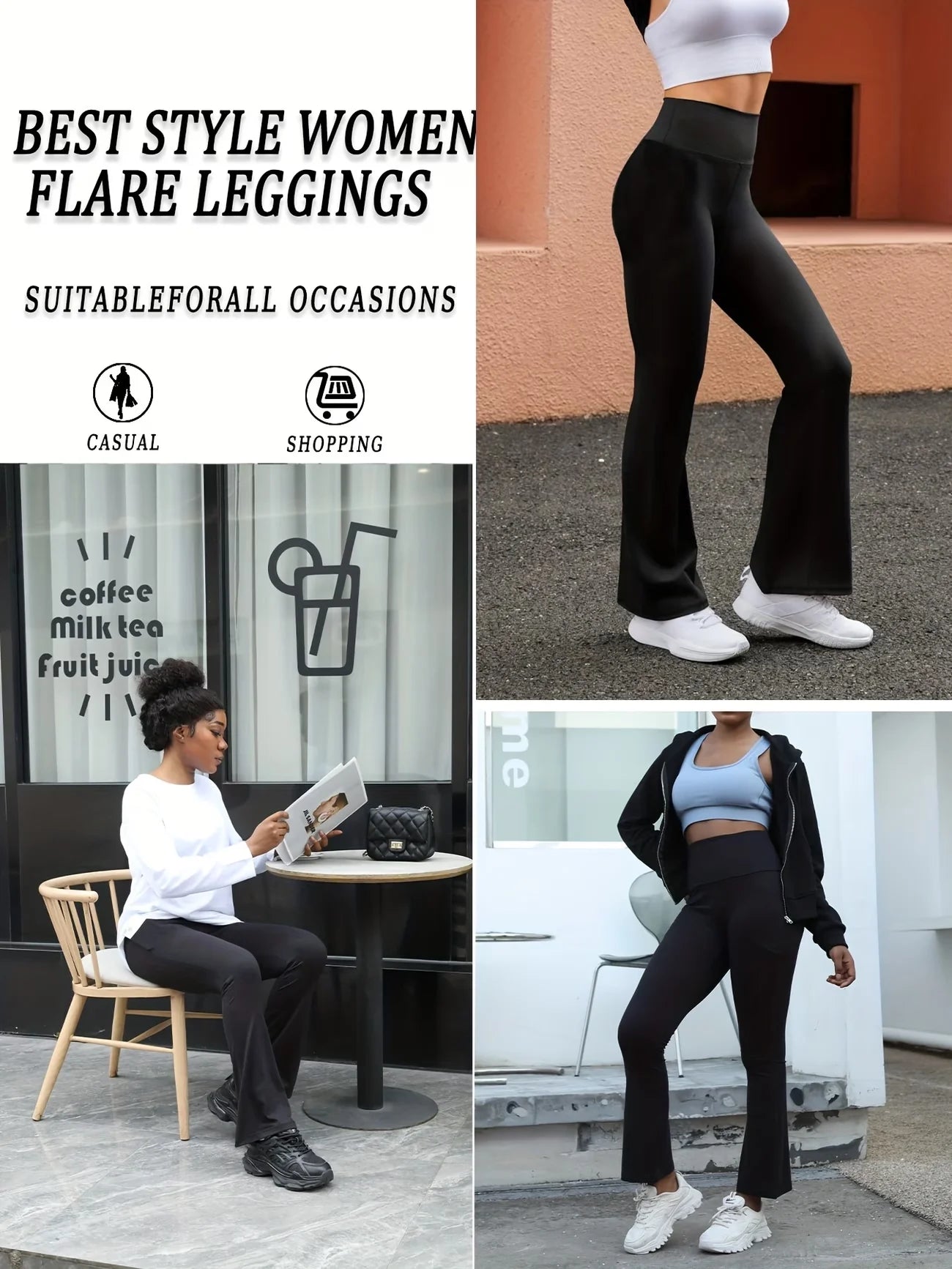 Fashion Casual Sports Flared Pants Ultra Soft Knitted Butt Lifting Fitness Yoga Long Pants Activewear Plus Size Women's Clothes