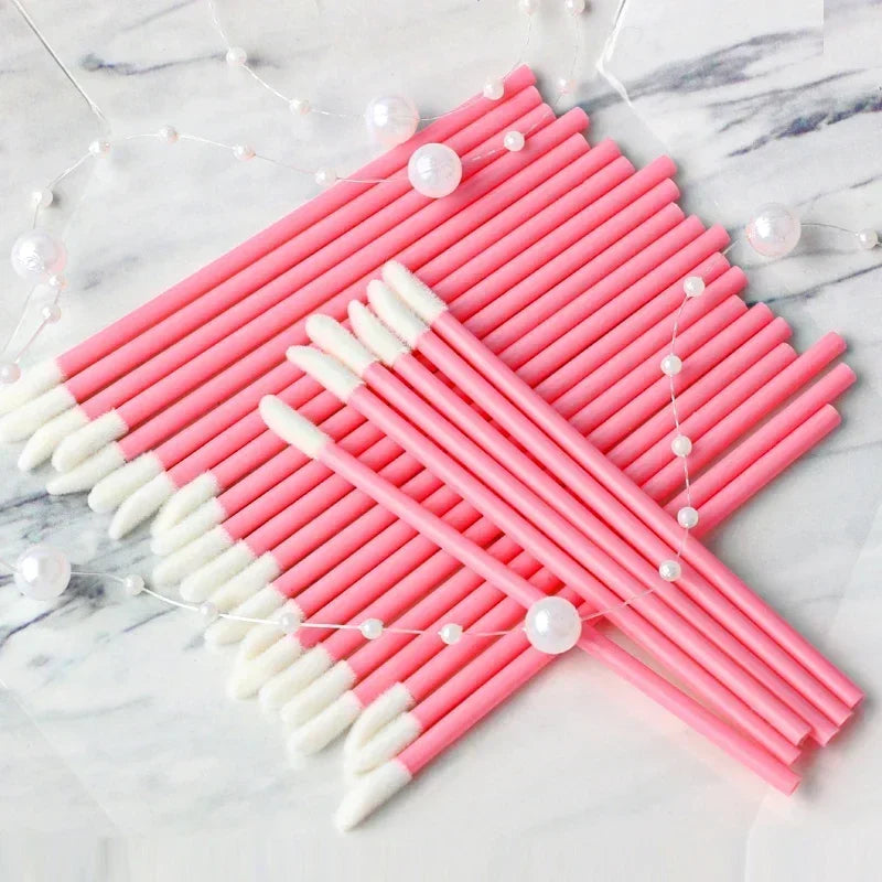 50/100PCS Wholesale Lipstick Perfect Best   Gloss Wands Up Disposable Lip Brush Women makeup Make Applicator Hotting Accessories