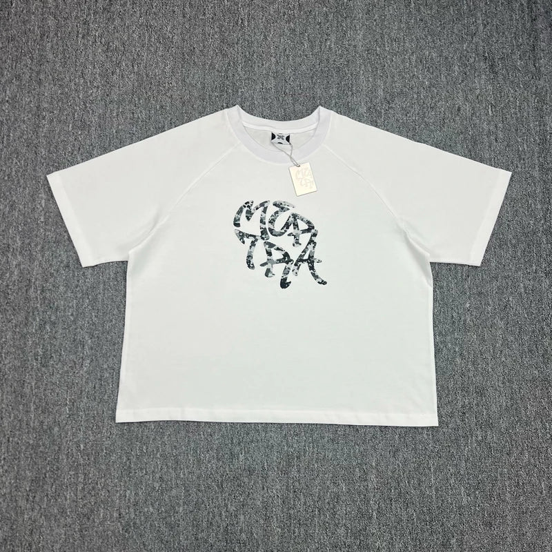 American High Street Trend Mertra T-shirt High-quality Cotton Casual Short-sleeved Top
