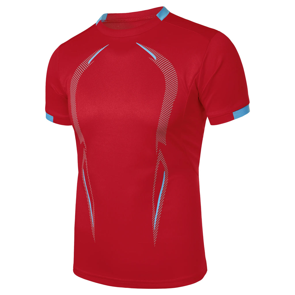 Summer men's fitness sports training Breathable short sleeve quick drying clothes men's sports fashion short sleeve T-shirt