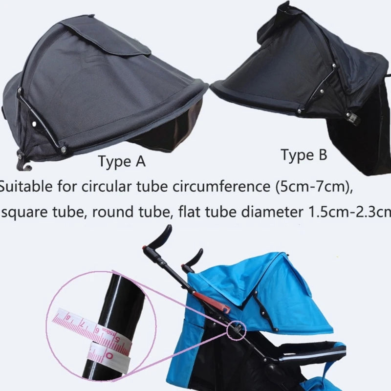 Baby Stroller Sunshield Shade Protection Hood Canopy Cover Prams Stroller Accessories Visor Sitting and Lying  Shade
