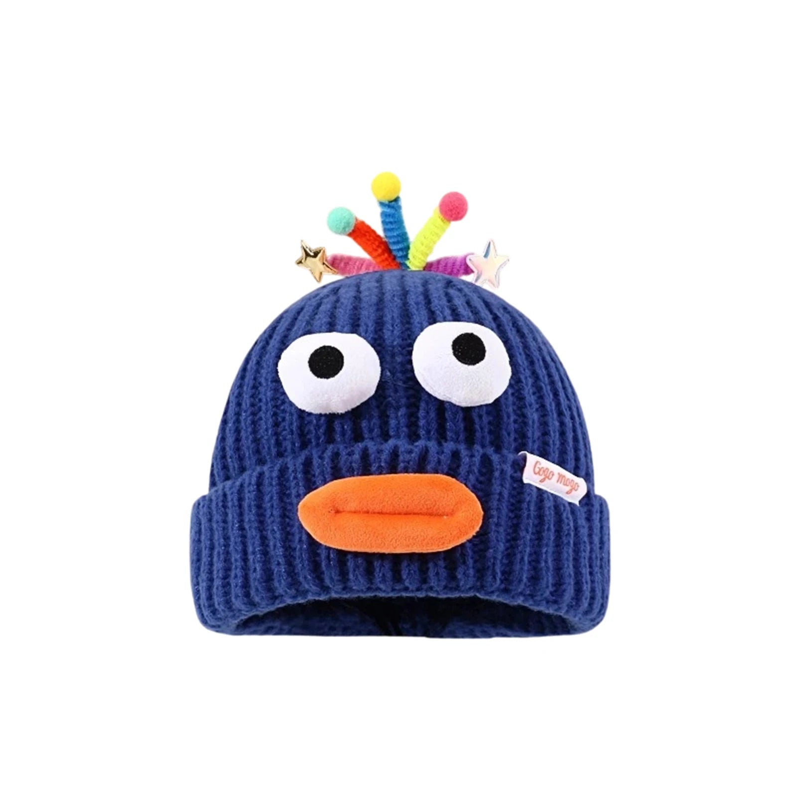 Women's Hat Funny Cartoon Sausage Mouth Wool Hat Knitted Ear Protectioned Hat Winter Warm Cute Big Head Cute Funny Hat