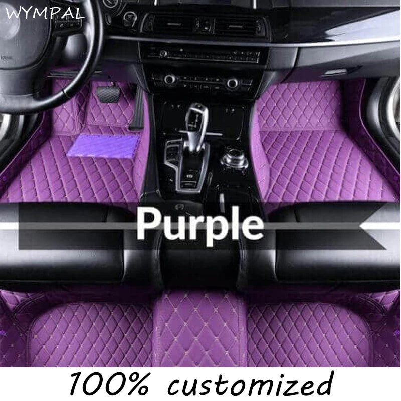 Car Mats Floor For Hyundai Kona Electric OS 2018 2019 2020 2021 2022 Anti Dirt Protective Carpets Leather Mats Car Accessoriess