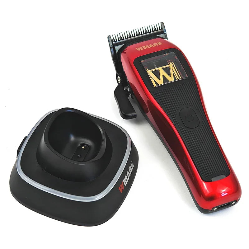 High Speed 10000RPM WMARK NG-X1  Professional Hair Clipper with Charge Base Hair Trimmer For Man Barber Haircut Machines 9V