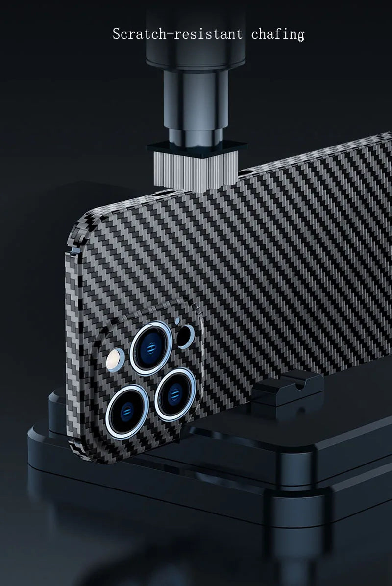 Case for Samsung Galaxy S23 S23+ Plus 600D Real Carbon Fiber Aramid Cell Mobile Phone Protective Cover Protection Shell