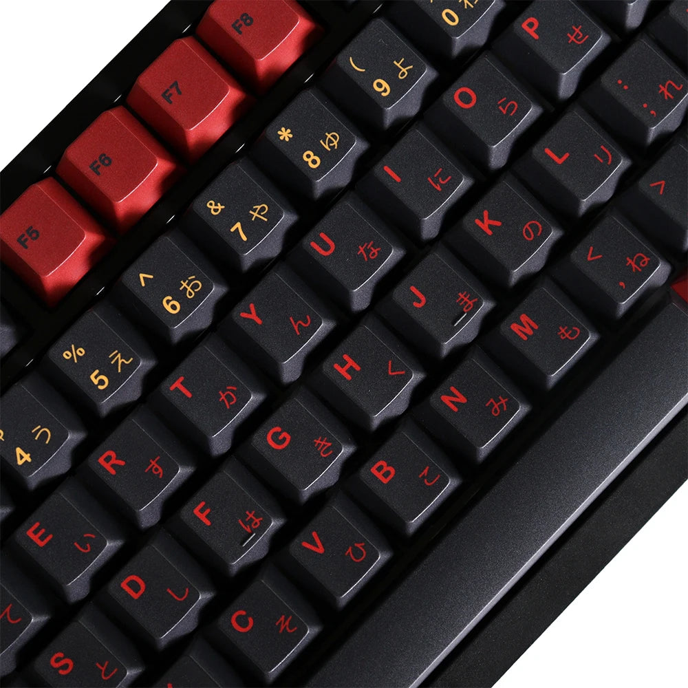 GMK Higanbana Cherry Profile Keycaps PBT 129 Keys Five Side Dye-Sub Keycaps for 61/64/87/104/108 Mx Switch Mechanical Keyboard