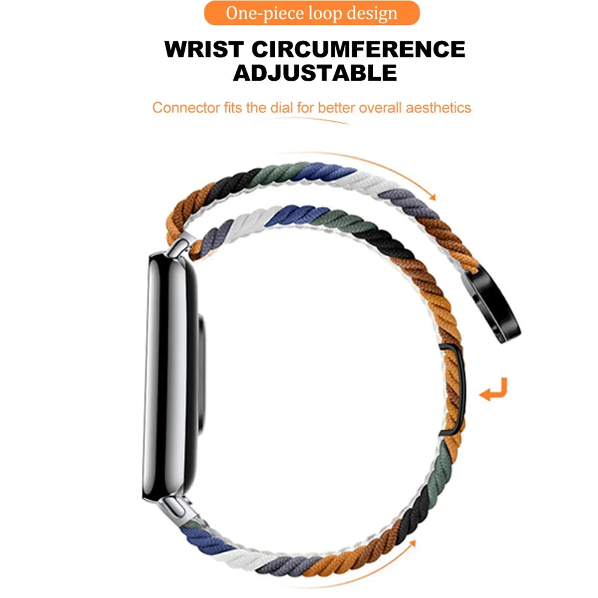 Magnetic Braided Loop For Redmi Watch 6 5 4 Strap Nylon Sport Wristband Bracelet For Xiaomi Mi Band 9 Pro/8 Pro Correa Watchband