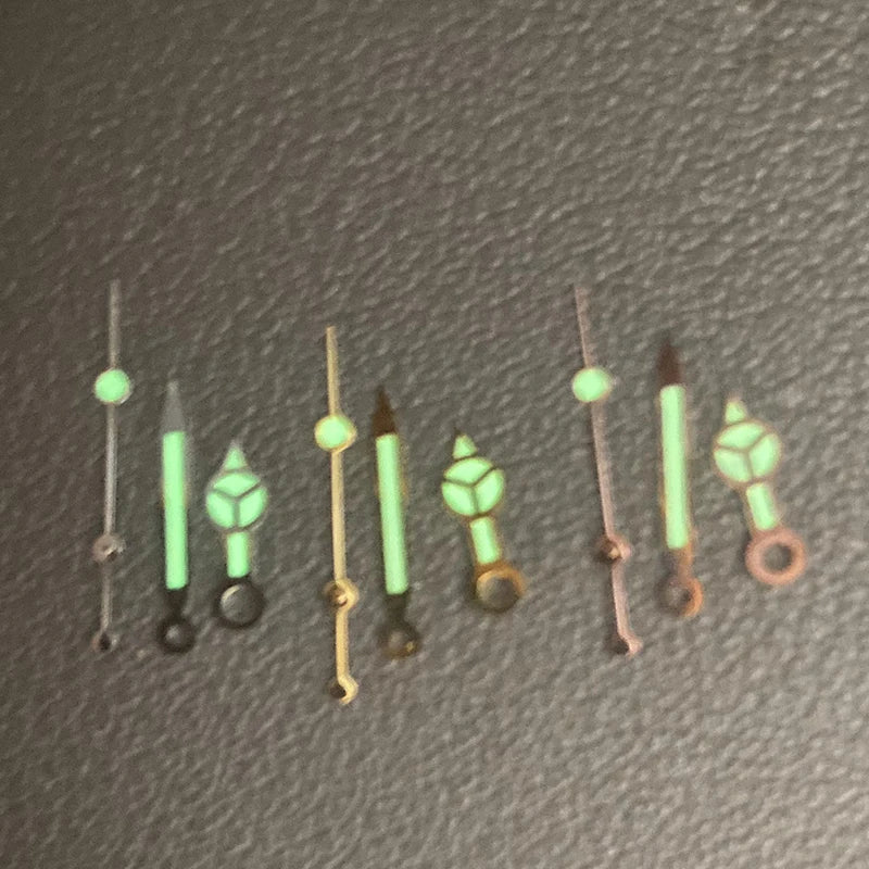 Watch Hands C3 Green Luminous Hands Parts For Seiko NH34 nh35 nh36 NH38 Miyota 8205 8215 Eta 2824 Movement Submariner GMT-MASTER