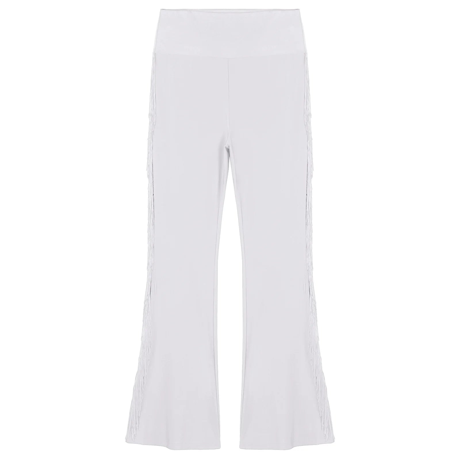 Mens Tassel Flared Pants Vintage Bell-Bottom High Waist Trousers for Jazz Latin Dance Stage Performance Club Disco Party Costume