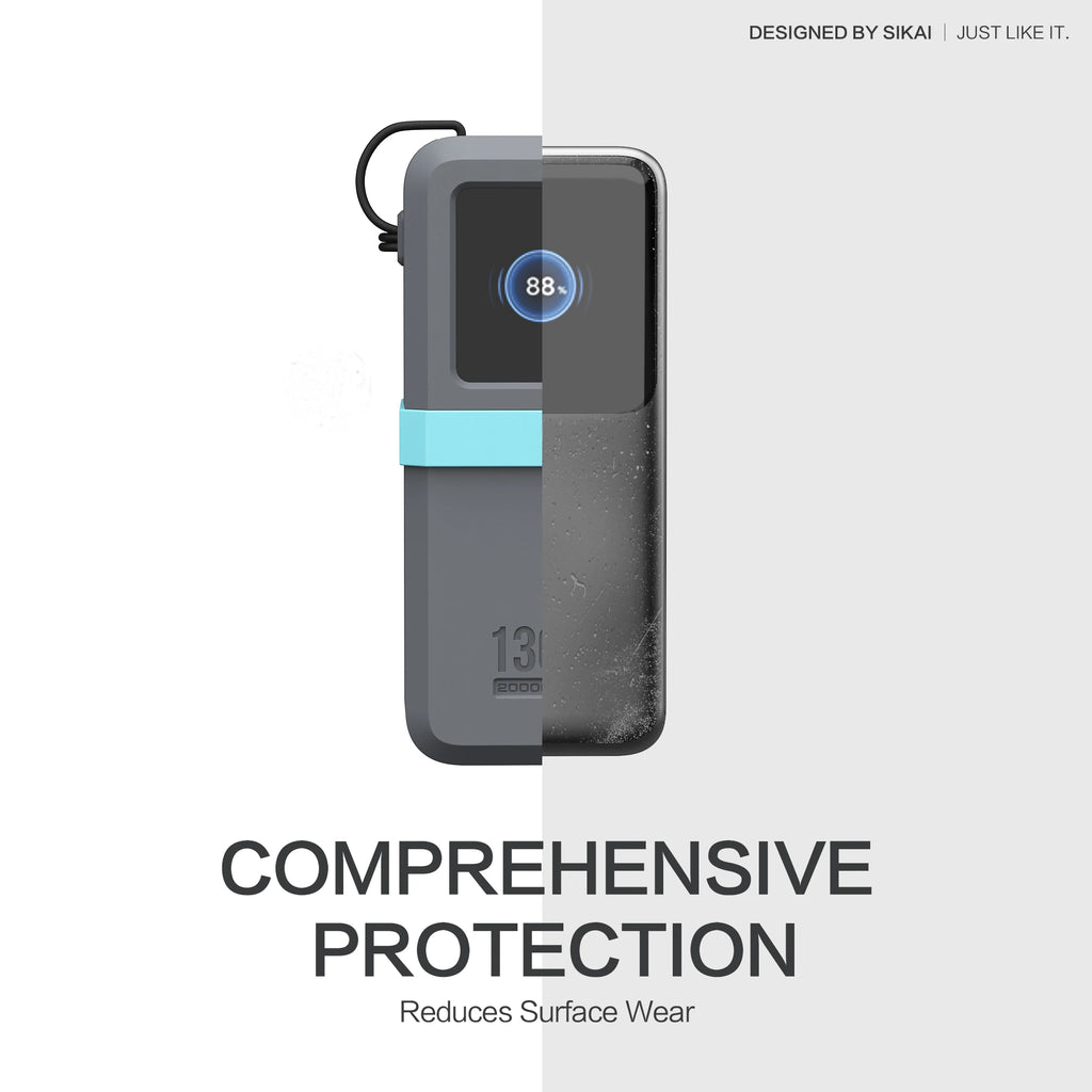 SIKAI Silicone Case for UGREEN Nexode Power Bank 20000mAh 130W Portable Travel Case for UGREEN Nexode Power Bank 12000mAh 100W
