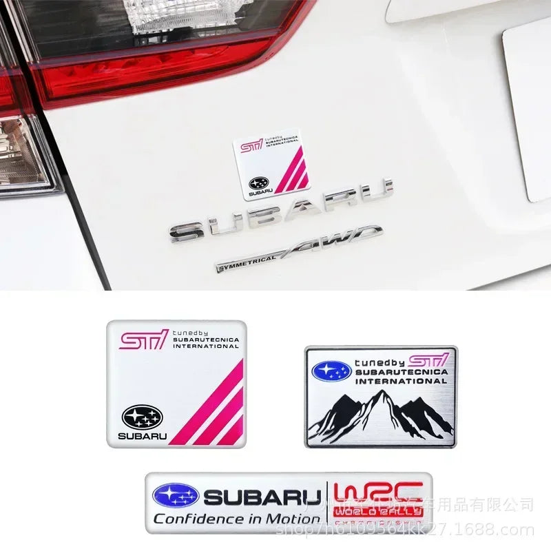 1pc Car Styling Side Fender  Rear Trunk Sticker Decals for Subaru STI  Outback Impreza Legacy WRX XV Forester Ascent Accessories