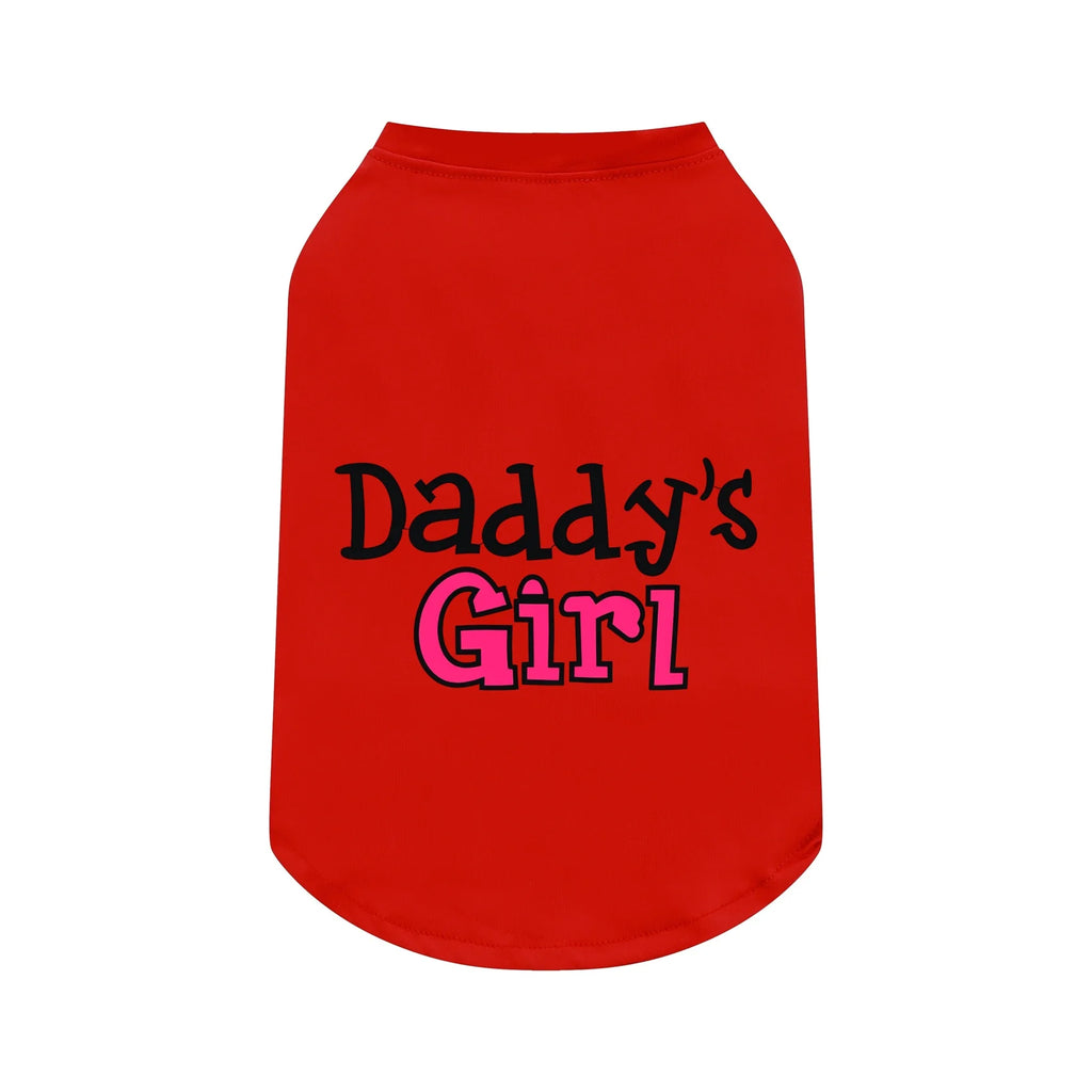 Funny "Mommy's Boy" "Daddy's Girl" Pet T-Shirt Summer Dog Clothes for Small Medium Dogs Cats Cute Letter Print Puppy Vest