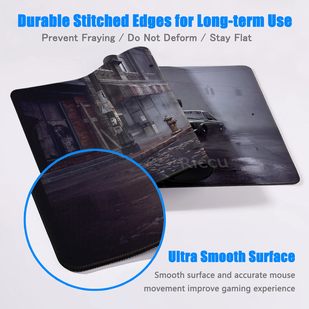 Game S_silent Hill Mouse Pad Large Gaming Extended Mat Gamer PC Mousepad Compute Keyboard Mousemat XXL Carpet Laptop accessories
