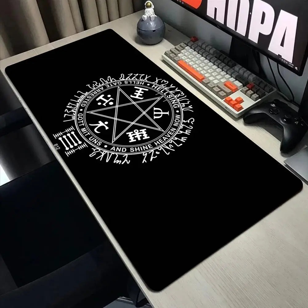 Anime Hellsing Alucard Mouse Pad XXL Gaming Accessories Office Gamer Keyboard Desk Mat Non-Slip Laptop Large rubber Mousepad