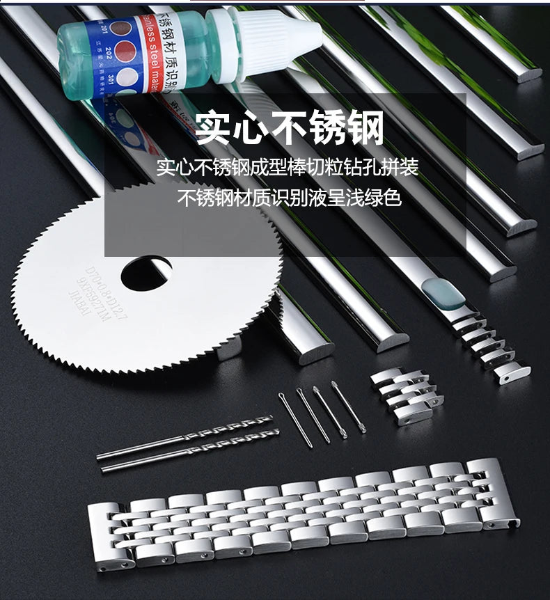 Black Precision Steel Watch strap Chain Accessories 20MM 22MM for Seiko MIDO Citizen Bracelet Men's Wristband