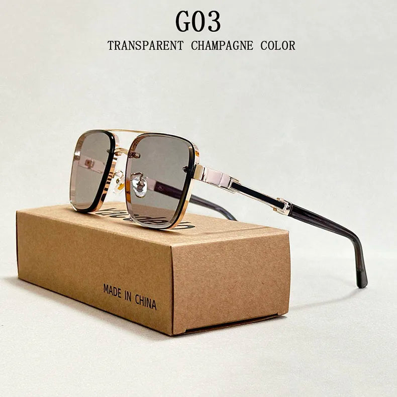 Designer Square Sunglasses For Men Oculos Vintage Trending Sunglasses Dropshipping Glasses Vacation Outdoor Lentes Gafas De Sol