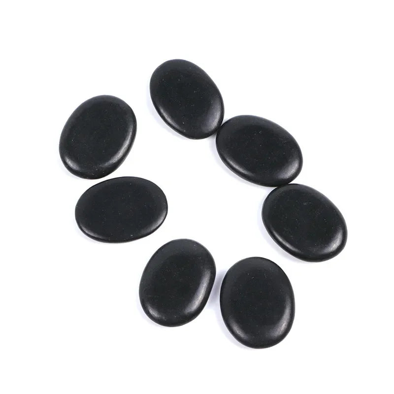 7Pcs Beauty Stones Massage Spa Rock Basalt Stone Lava Natural Energy Massage Stone Hot Sale Healthy Beauty Tool