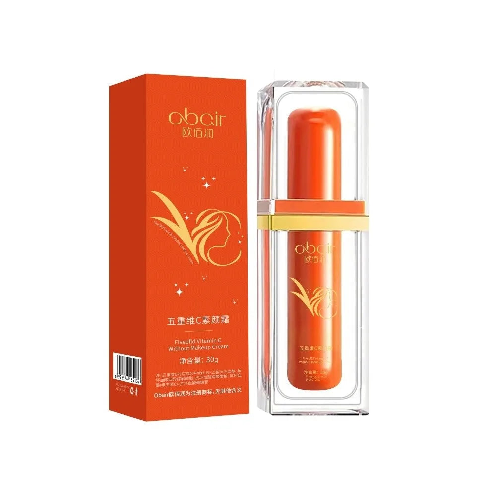 Cosmetics 30g VC Face Cream Brighten Skin Moisturizing Concealer Tone-Up Cream Smooth Shrink Pores Isolation Cream Makeup Base