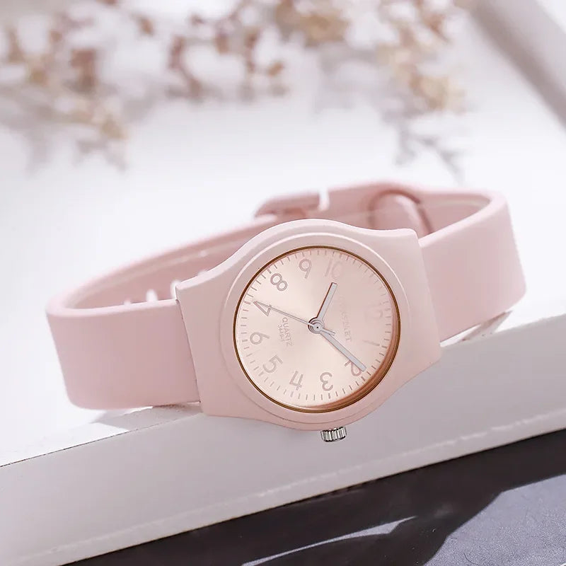Fashion Women's Candy Colored Quartz Watch Digital Dial Silicone Strap Wristwatch Montre Femme Relogio Feminino Dropshipping