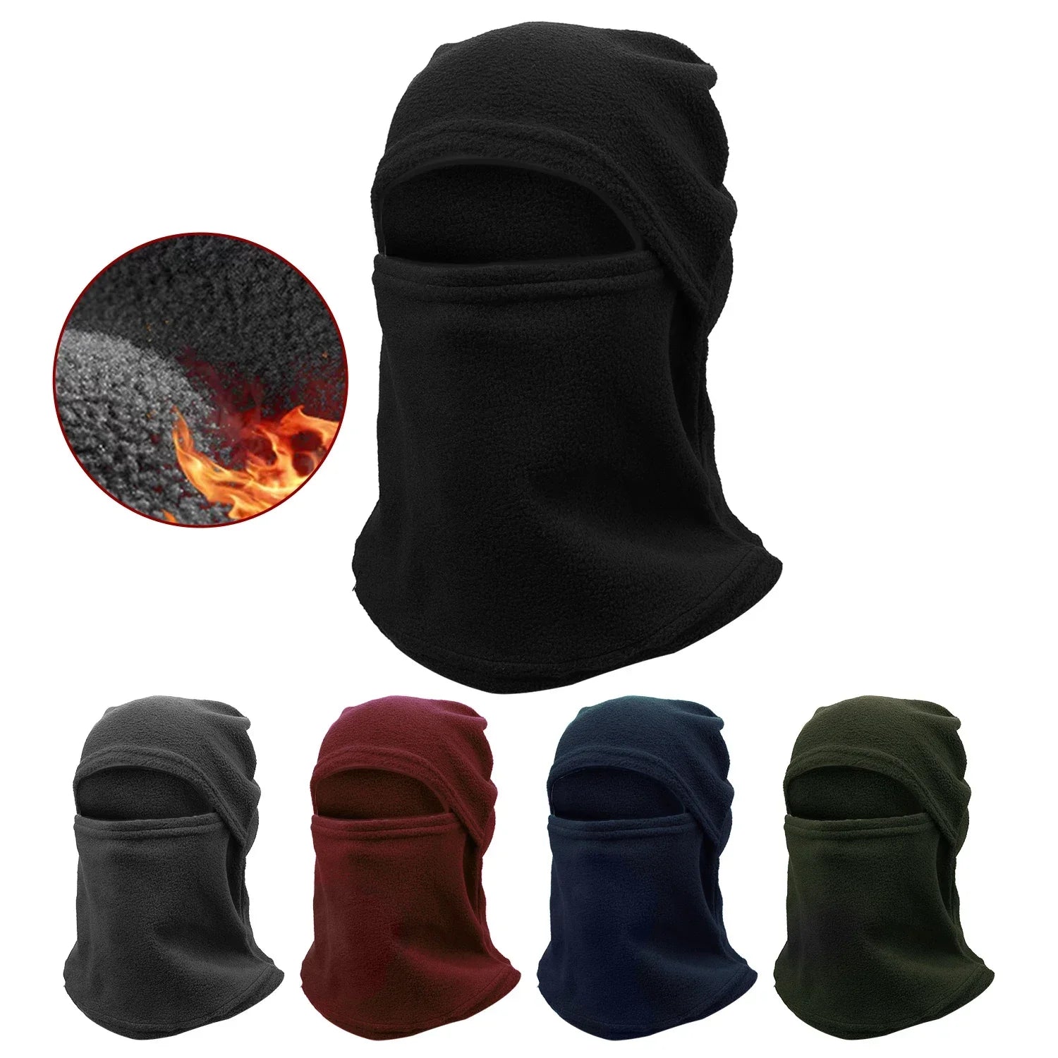 Winter Warm Balaclava Cap Outdoor Keep Warm Windproof Full Face Mask Bicycle Motorcycle Helmet Inner Cap Men Women Cycling Mask