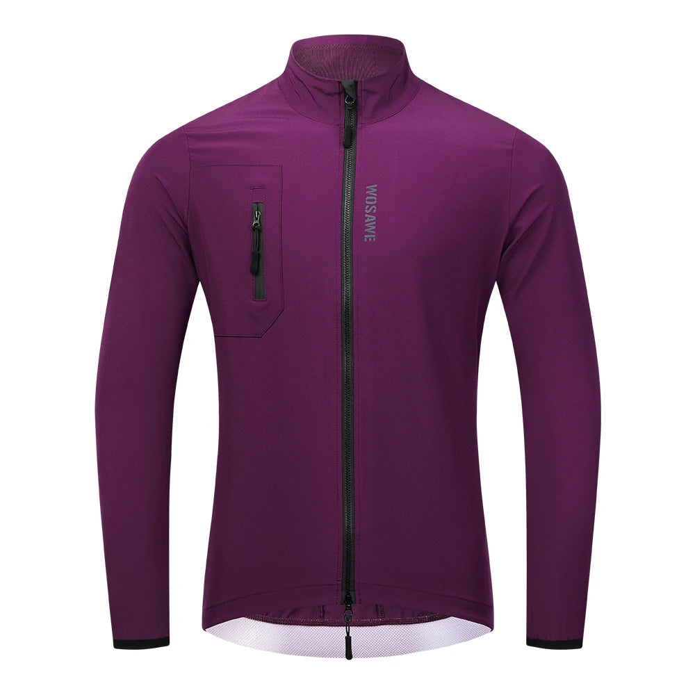 WOSAWE Outdoor Cycling Jackets Breathable Quick Dry Sunscreen Sports Jacket Bike Riding Clothes Fashion Men's Windbreaker