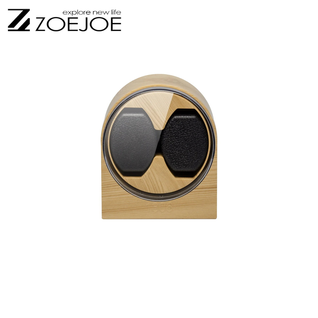 ZOEJOE Automatic Watch Winder Wood Grain Color Usb Cable Supply Low Noise Flexible Pillow For Universal Watch Gifts For Friends