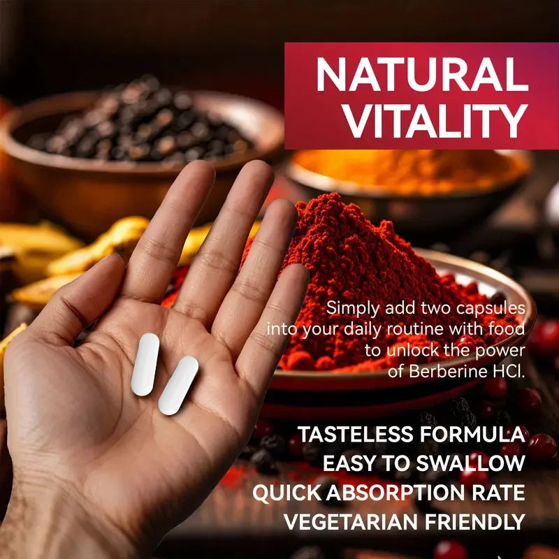 High-Potency Berberine Supplement, Support Insulin Sensitivity & Healthy Cholesterol, Hormonal Balance, Aids Healthy Metabolism