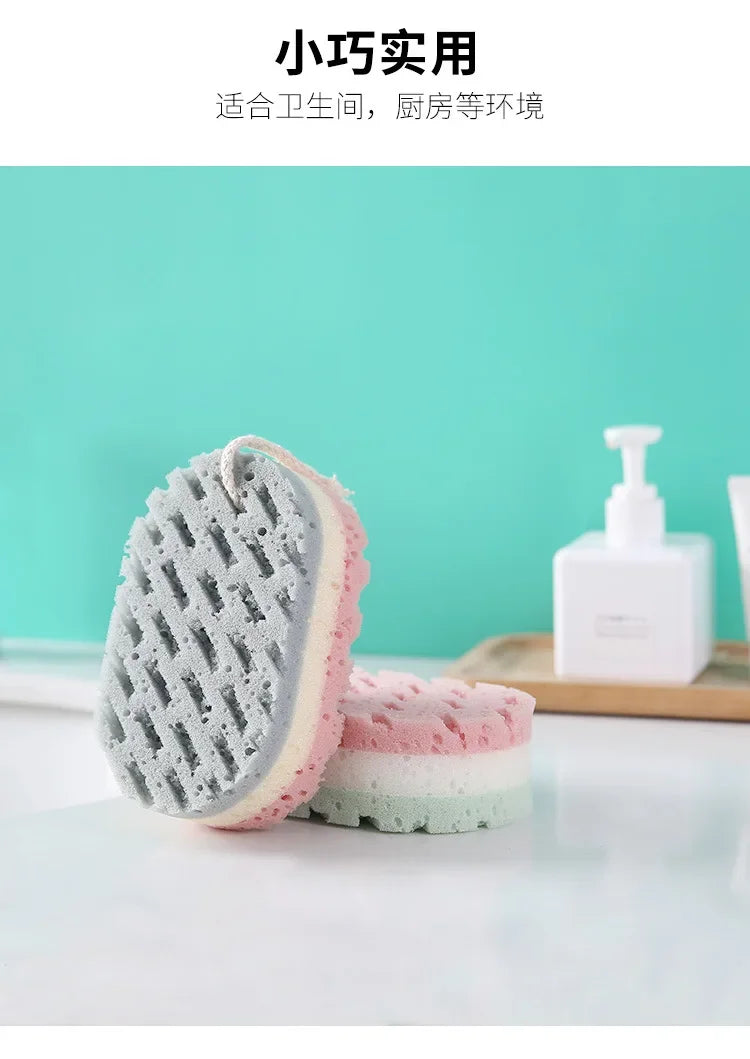Soft Bath Sponge Body Scrub Bast Wisp Massage Brush Body Washcloth Skin Scrubber Relax Exfoliating Skincare Shower Accessories