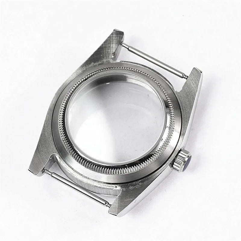 36mm 39mm Polished Design Rounded Edge Sapphire Crystal 316 Steel Waterproof Watch Case For Nh35a Nh36 NH34 Movement Skx007 MODs