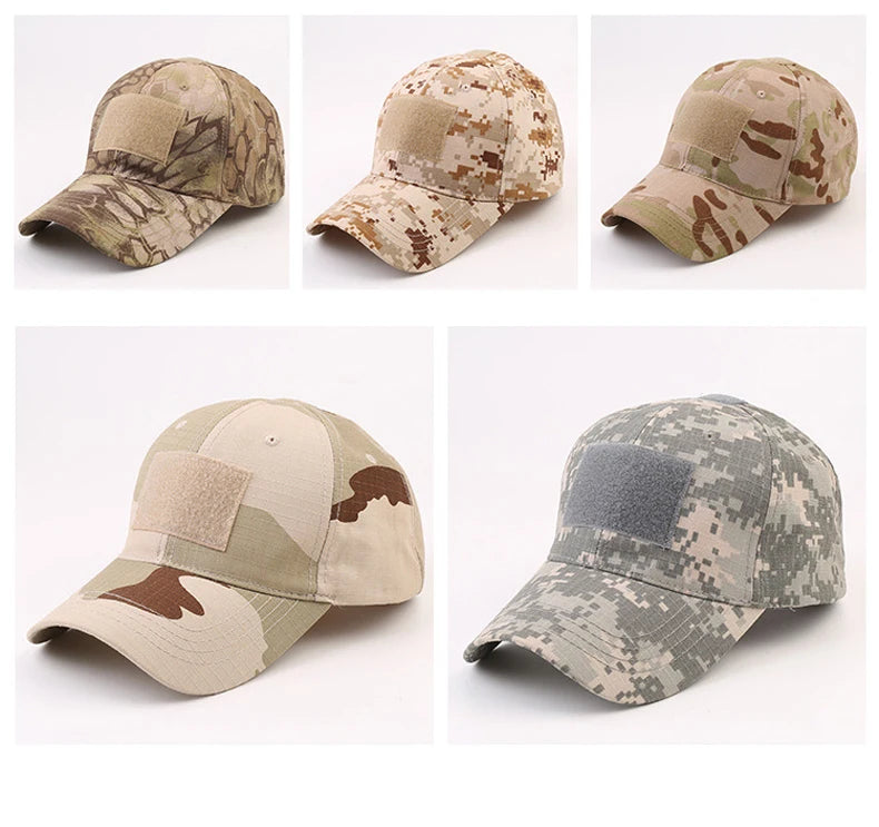 Camouflage Baseball Cap Outdoor Sports Hiking Fishing Hunting Caps Sunscreen Casual Sun Hats For Men Women