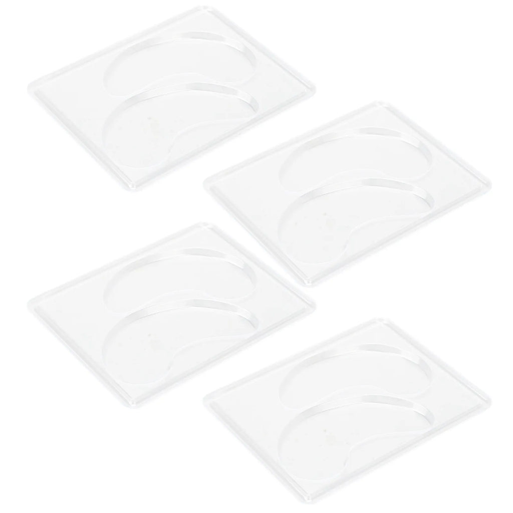 12Pcs Under Eye Patches Molds DIY Healthy Natural Reusable Transparent Eye Mask Patch Tray Plate Face Mask Patch Molds
