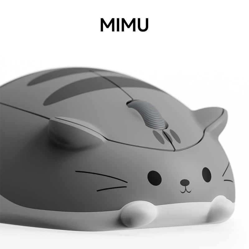 Cute Pet Kitten Design Cartoon Animal Mouse 2.4G Wireless Mute Ergonomic Optical Cat Mice Desktop Laptop Universal For Girl Gift