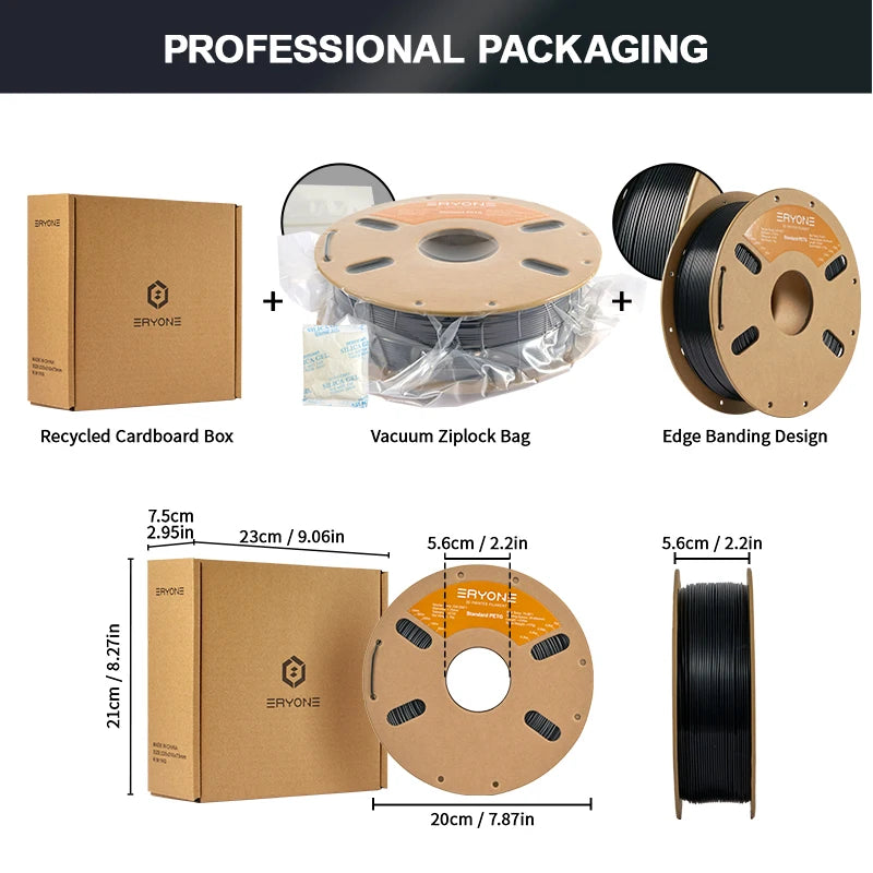 ERYONE 1/5/10KG PETG Filament 3D Print 1.75mm,Multicolor Available,1kg petg filament,3D Printing Filament Wholesal ,1KG/Spool