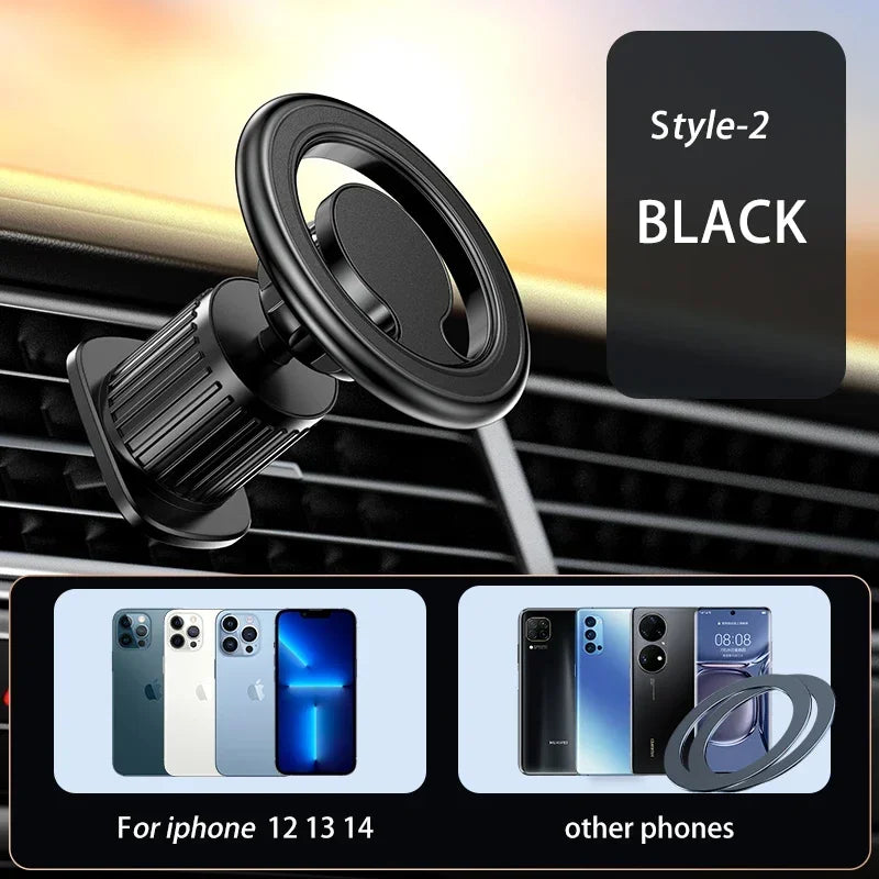 Magnetic Car Phone Holder 15W wireless charge Vent Magsafe Ring Car MountFit for iPhone 14 13 12 Pro  Plus Mini MagSafe Case