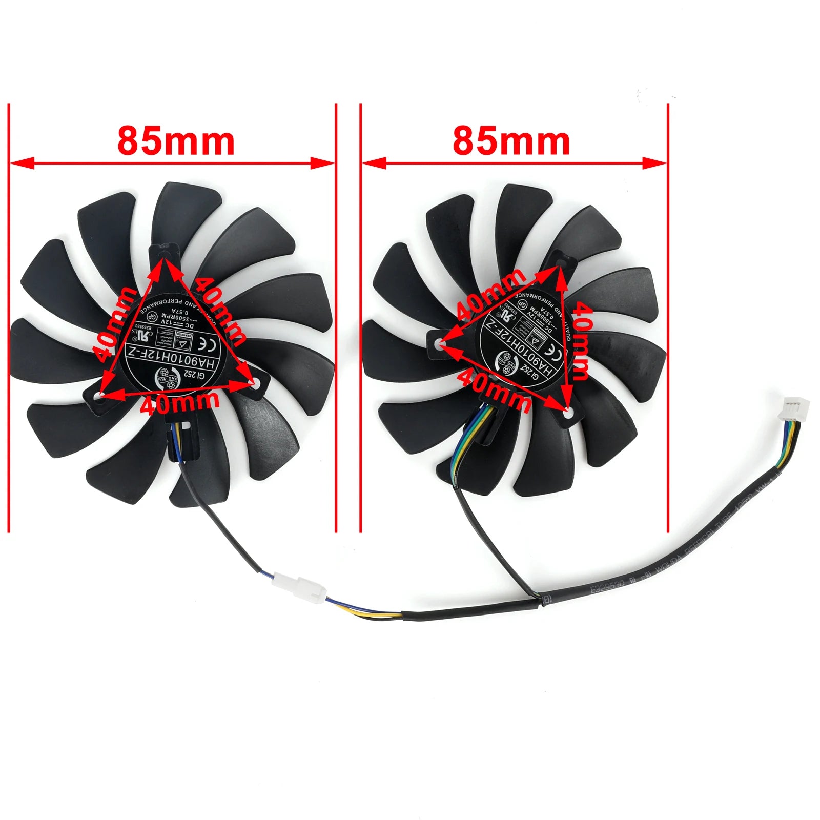 85MM HA9010H12F-Z Cooling Fan Replacement For MSI GeForce GTX1660 GTX 1650 1660Ti RTX 2060 SUPER VENTUS OC Graphics Card