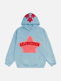 2024 Fall hip hop street graffiti hoodie women's retro casual sports baggy hoodie
