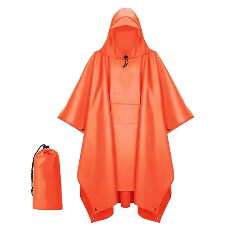 Outdoor Windproof Waterproof Multifunctional Three in One Outdoor Rain Shelter Hiking Cycling High-quality Adult Raincoat