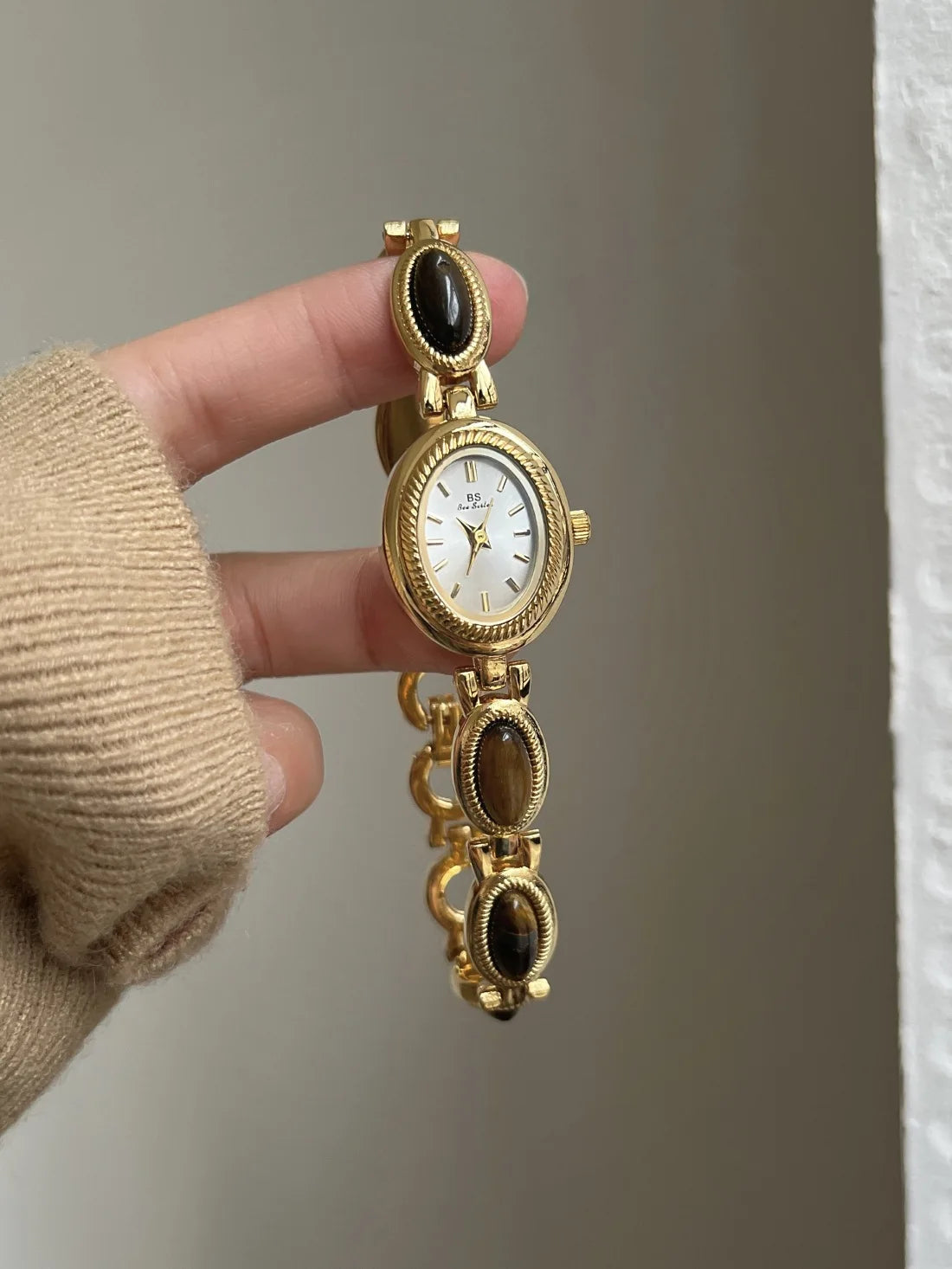 High End Medieval Light Luxury Pearl Bracelet Watch Jewelry Jade Quartz Bracelet Women's Watch Gift For Women Lady Fashion Watch