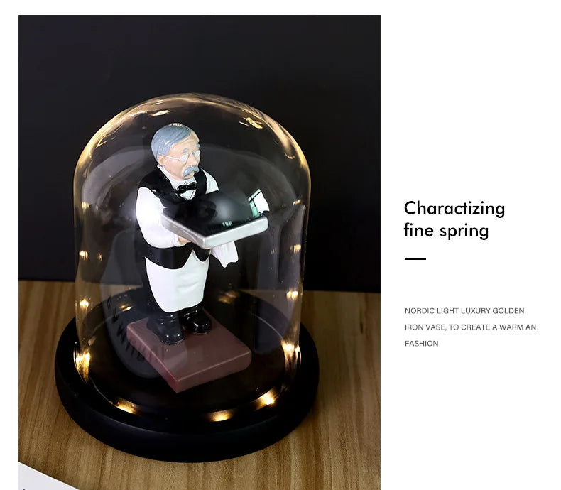 Trendy Watch Display Stand, Electroplating Cartoon Bear, Animal Resin Ornaments, Jewelry Storage Rack, Watch Holder Figure Stand