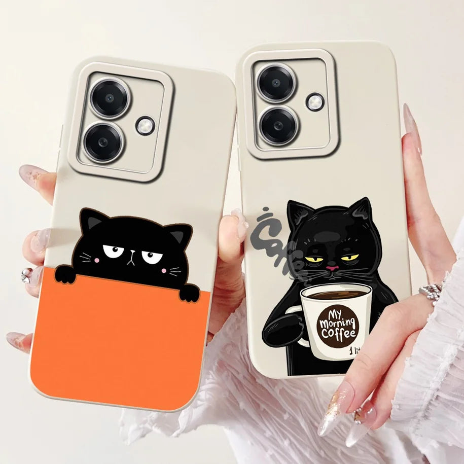 For Funda OPPO A3 A3x 4G Case 2024 Cute Panda Rabbit Soft Silicone Candy Painted Phone Covers For OPPO A40 5G OPPOA3 A 3x Bumper
