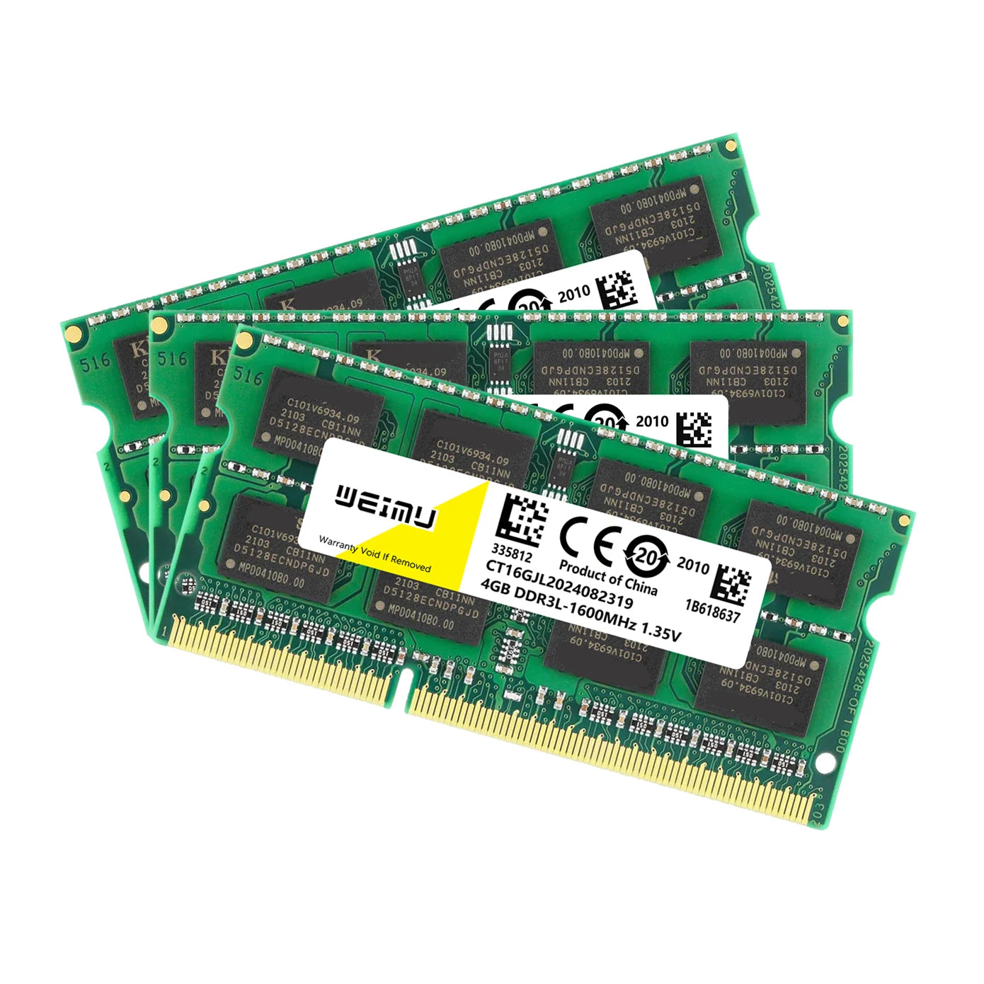 DDR3 DDR3L 4GB 8GB Laptop Memory Ram PC3 1.5V 8500 10600 12800 PC3L 1.35V 1333 1600 1866Mhz 204Pin Non-ECC Sodimm Memoria Ram